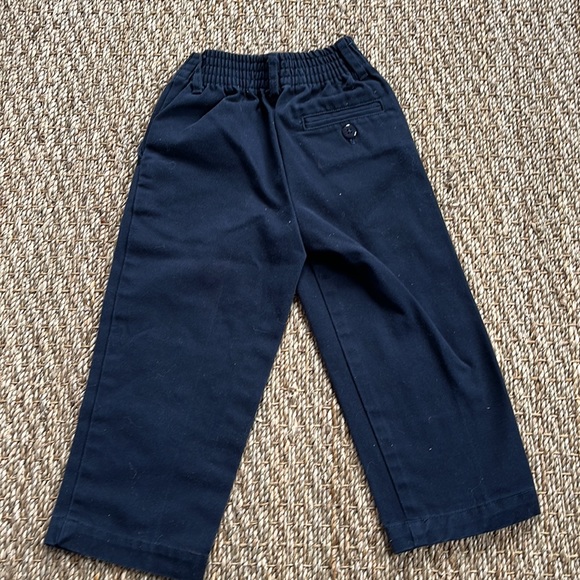 Boys 2T Dress Outfit Champs Plaid Button Up Shirt and Austin Navy Khaki Pants - Picture 7 of 9